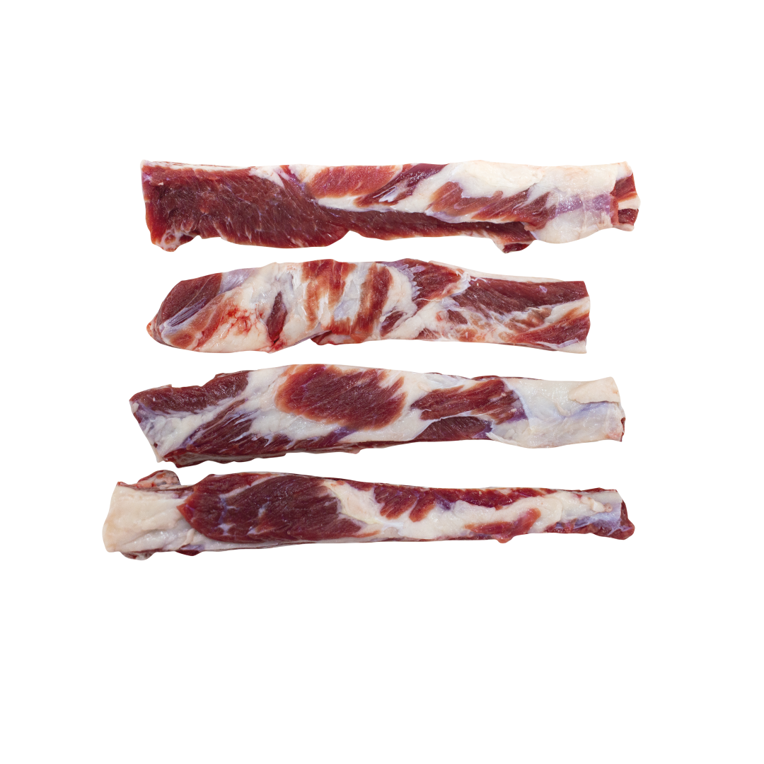 Tiras de costilla corte Tiras de costilla corte